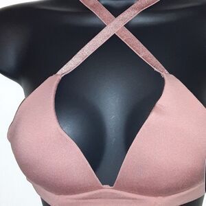 Youmita Lightly Lined 36C Cameo Brown Bra NWT